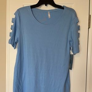 NWT sky blue Passports shirt size XL